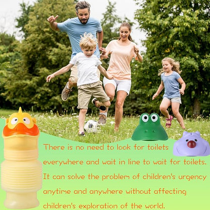 Scalable Emergency Urinal, 420ml Portable Toilet for Car, Portable Mini Outdoor Camping Travel Shrinkable Personal Mobile Toilet Potty Pee Bottle for Kids Adult