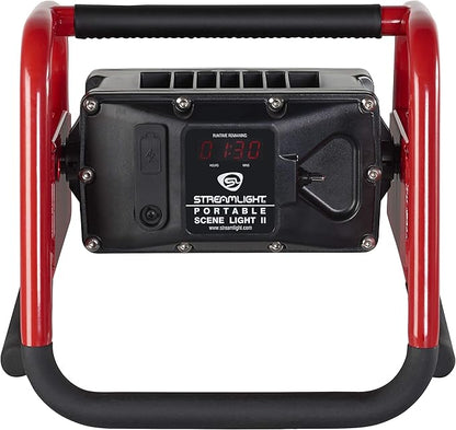 Streamlight 46000 High-Lumen Rechargeable Portable Scene Light II with 120V AC/12V DC Power, Red