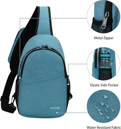 Sling Backpack Crossbody Sling Bag for Women Men Multipurpose Travel Essentials Hiking Chest Bag Daypack