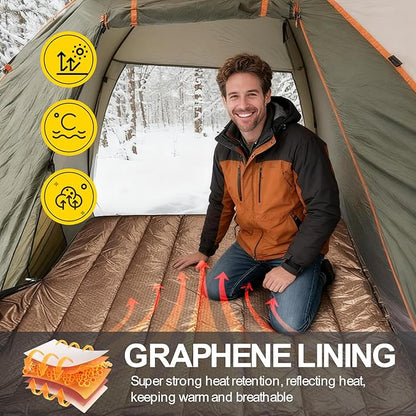 REDCAMP Flannel Sleeping Bag for Adults, Comfortable Cotton Sleeping Bags for Camping with Detachable Hood, Red/Grey/Blue