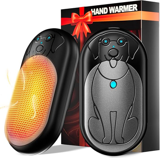 Electric Hand Warmers Rechargeable 2 Pack, 3000Mah*2 Portable Hand Warmer Battery Operated, Fun & Practical & Useful Gifts for Men Chrismas, Outdoor Camping Gifts, Hunting Accessories and Gear