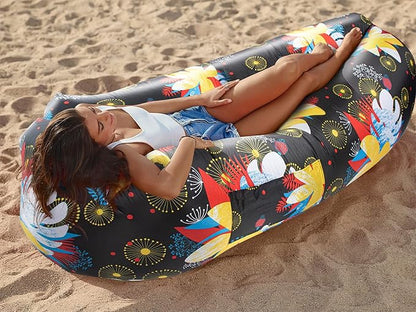 WEKAPO Inflatable Lounger Air Sofa Hammock-Portable,Water Proof& Anti-Air Leaking Design-Ideal Couch for Backyard Beach Traveling Camping Picnics & Music Festivals