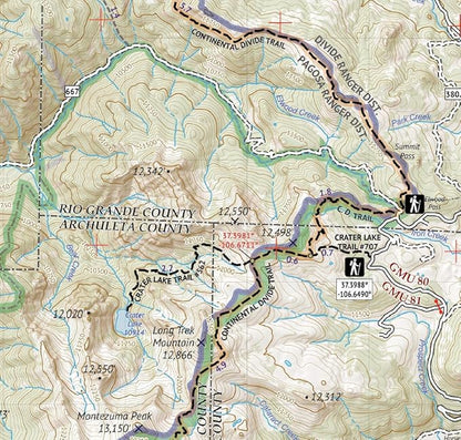 South San Juan Wilderness - Colorado Topographic Hiking Map (2019)