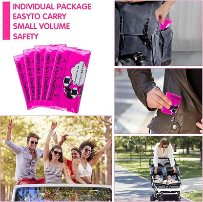 Disposable Urine Bags, 24 Pack Camping Pee Bags, Disposable Urinal Bag, Travel Urinal Bag, Toilet Traffic Jam Emergency Portable Toilet for Men Women Kids Patient…