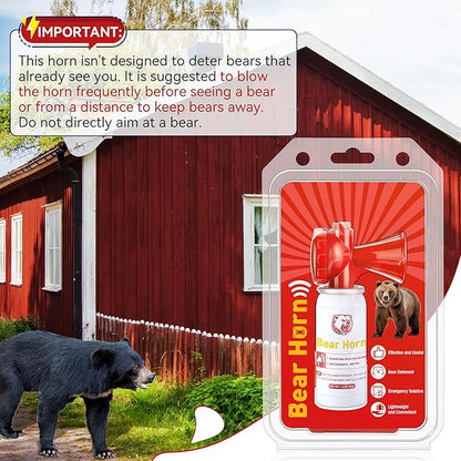 1 Pack Bear Horn to Scare Bears 1.4oz, Very Loud 120dB Bear Air Horns for Safety for Hiking, Heard Up to 1/2 Mile Away, Bear Spray Self Defense, Blow Horn to Scare Wild Animals, Bear Alarm