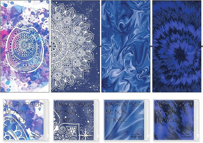 Your Choice Microfiber Beach Towels, Sand Free Beach Towel, Quick Dry Beach Towel, Extra Large Beach Towels for Adults, Kids (67x35 Inch, 60x30 Inch), Travel Towel, Camping Towel