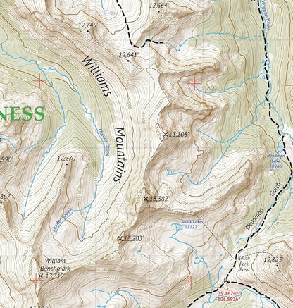 Outdoor Trail Maps LLC Hunter-Fryingpan/Mount Massive Wilderness - Colorado Topographic Hiking Map (2018)