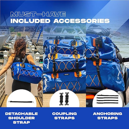 KRONOX Waterproof Duffel Bag Large - Heavy-Duty Drybag Waterproof Bags for Boating. Ideal as a Boat Bag, Camping Duffle Bag and Waterproof Luggage