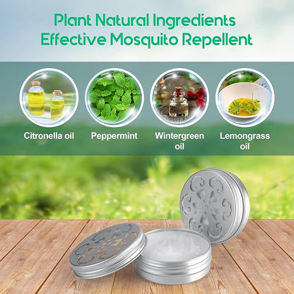 Mosquito Repellent Outdoor Patio, Insect & Pest Repellent for Kids & Adults, Mosquito Repellents for Yard, Indoor Outdoor Mosquito Control for Room, Backyard, Camping, Travel (2 Pack)