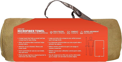 Gear AID Quick Dry Microfiber Towel for The Gym, Travel and Camping