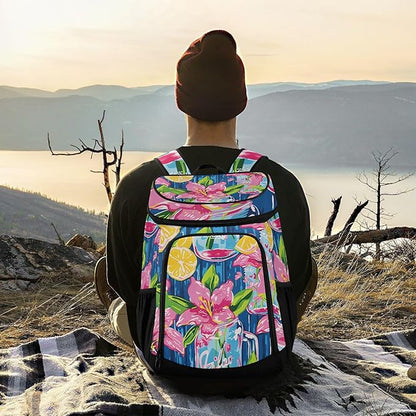 Cooler Backpack Insulated Leak Proof Beach Cooler Bag 30 Cans Waterproof Lightweight Soft Lunch Picnic Cooler for Men Women