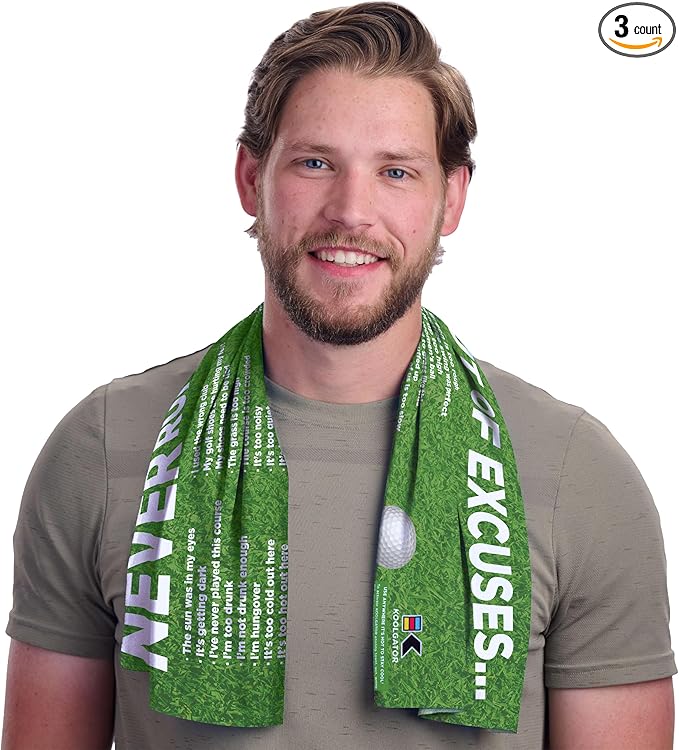 KOOLGATOR SPF 30 Cooling Towel for Face & Neck - Cooling Towels for Sports, Athletes, Gym, and Hot Weather - Men, Women & Kids