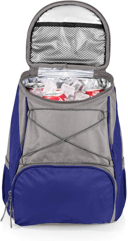 ONIVA - a Picnic Time brand PTX Backpack Cooler, Soft Cooler Backpack, Insulated Lunch Bag, (Navy Blue with Gray Accents)