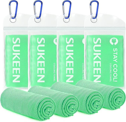 Sukeen Mini Cooling Towel(31 "x9),Kids Cooling Towel,Ice Towel,Soft Breathable Chilly Towel,Microfiber Towel for Boys and Girls Shool,Sport,Running,Camping,Fitness,Parent-Child Activities,ect.