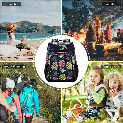 Cooler Backpack Insulated Leak Proof Beach Cooler Bag 30 Cans Waterproof Lightweight Soft Lunch Picnic Cooler for Men Women