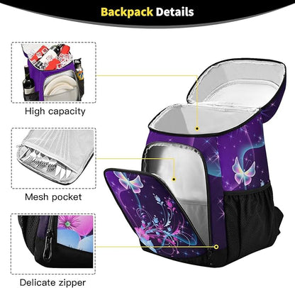 Cooler Backpack Insulated Leak Proof Beach Cooler Bag 30 Cans Waterproof Lightweight Soft Lunch Picnic Cooler for Men Women