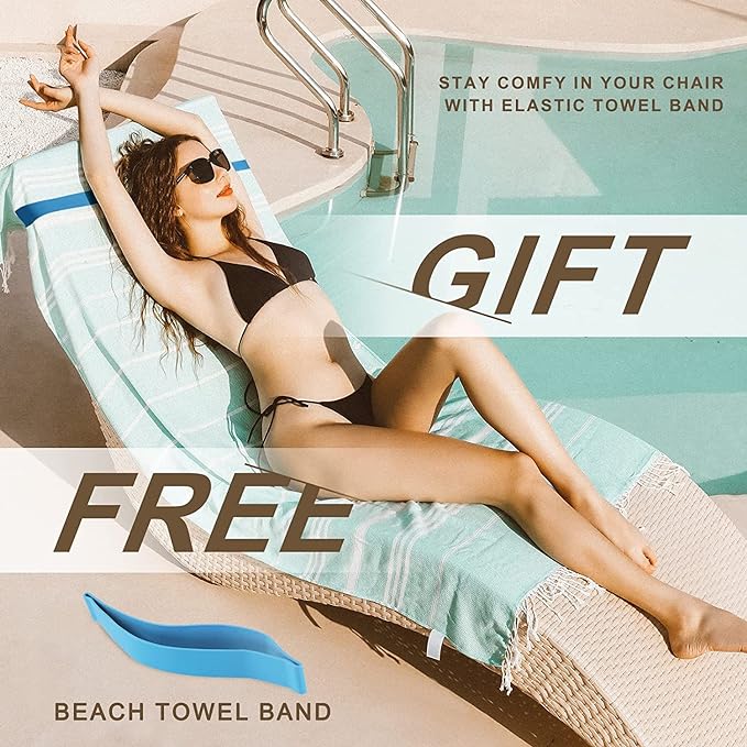 Turkish Beach Pool Towels Sandproof Lightweight Fast Drying Unique Happy Birthday Ideas Papa Dad Husband Brother Uncle Grandfather in Law from Wife Son Daughter Kids Expecting Men