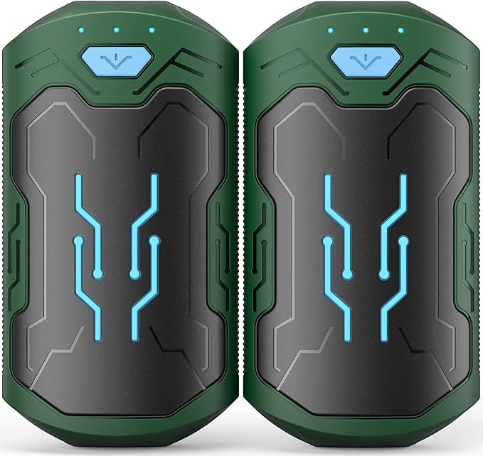 Hand Warmers Rechargeable 2 Pack, ROFWIZ 6000mAh Electric Portable Pocket Heater, are Great Warm Gifts for Women, Men, Heat Therapy, Raynauds, Outdoors, Hunting, Golf, Camping Gear