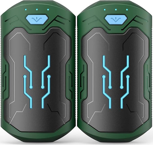 Hand Warmers Rechargeable 2 Pack, ROFWIZ 6000mAh Electric Portable Pocket Heater, are Great Warm Gifts for Women, Men, Heat Therapy, Raynauds, Outdoors, Hunting, Golf, Camping Gear
