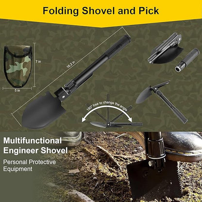 Survival First Aid Kit, 248PCS Survival Tools Camping Essentials Tactical Gear Emergency Trauma Medical Supplies Packed in a MOLLE Pouch, Saber Card,Cool for Men Camping Hiking Outdoor Activities