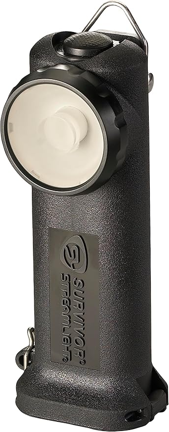 Streamlight 90523 Survivor 175-Lumen Rechargeable Safety-Rated Firefighter Right Angle Flashlight with AC/DC Charging, Black