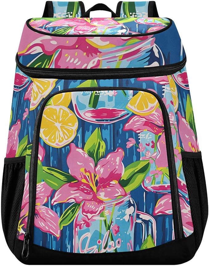 Cooler Backpack Insulated Leak Proof Beach Cooler Bag 30 Cans Waterproof Lightweight Soft Lunch Picnic Cooler for Men Women