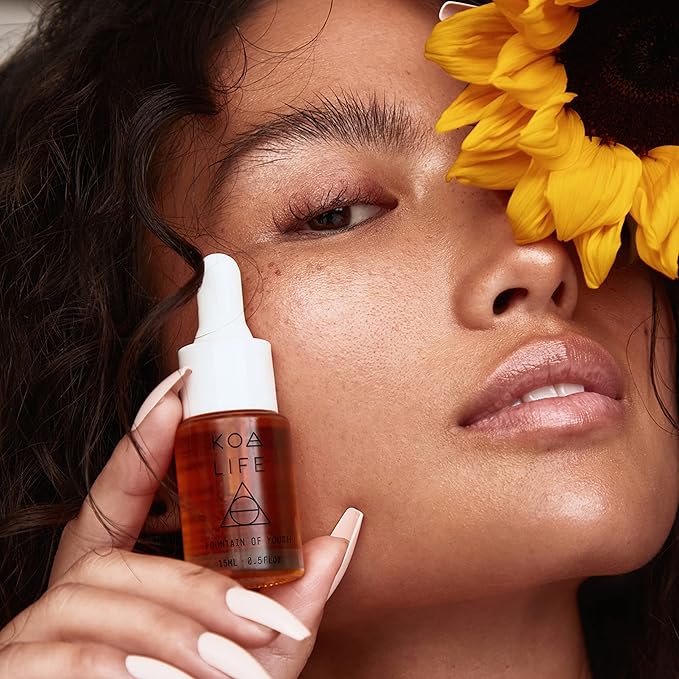 KOA LIFE Fountain of Youth - Hydrating Anti-Aging Rosehip Seed Face Oil for Gua Sha, Moisturizing and Detoxifying, Reduce Puffiness, Organic,15 ml