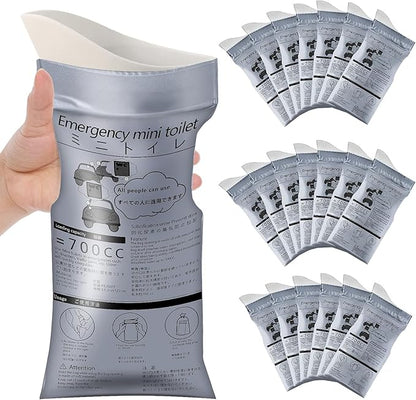 LePvo 20 Pack Disposable Urine Bags, 700ML Travel Pee Bags Unisex Urinal Bag Vomit Bag for Travel Traffic Jam Emergency Portable Car Vomit Bag Disposable Urine Bag for Men Women Kids