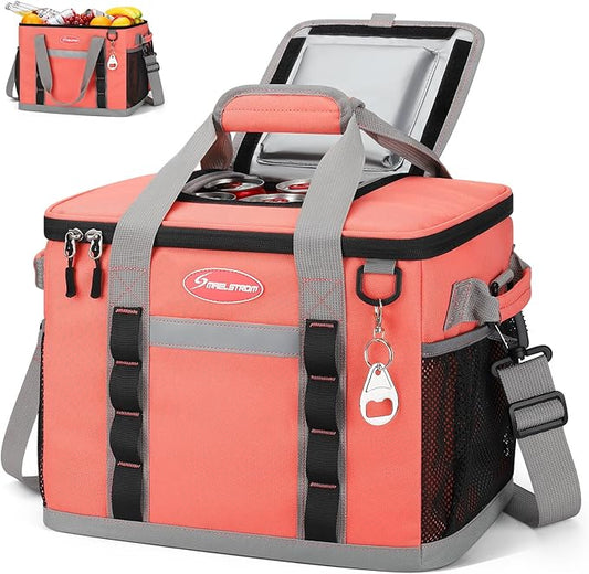 Maelstrom Soft Cooler Bag,Collapsible Soft Sided Cooler,24/30/60/75 Cans Beach Cooler,Ice Chest,Large Leakproof Camping Cooler,Portable Travel Cooler for Grocery Shopping,Camping,Road Trips