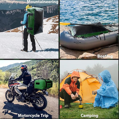 Buffalo Gear Large Waterproof Dry Bag - 150L Super Waterproof Duffel Bag Heavy Duty Waterproof Travel Bag for Boating Kayaking Motorcycling Hunting Camping