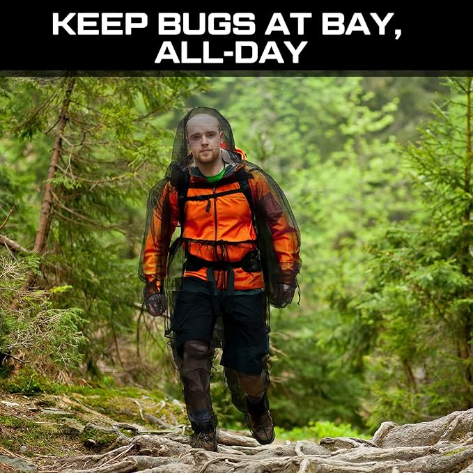 2 Sets Mosquito Net Suit Tick Net Pants Jacket Mittens and Socks Insect Proof Body Clothing Outdoor Hunting Camping Climbing