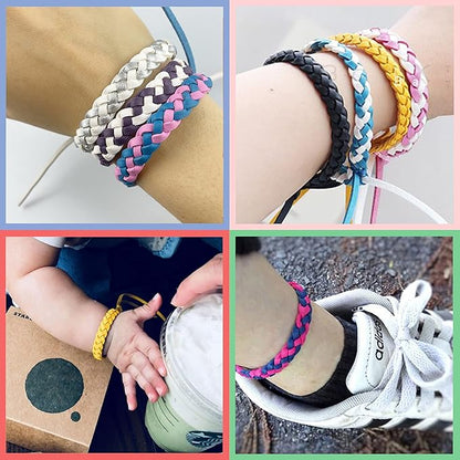 Mosquito Repellent Bracelets, 30 Pack PU Leather Braid Natural Bug Insect Repellent Wristbands for Kids Adult Outdoor Camping Fishing Traveling