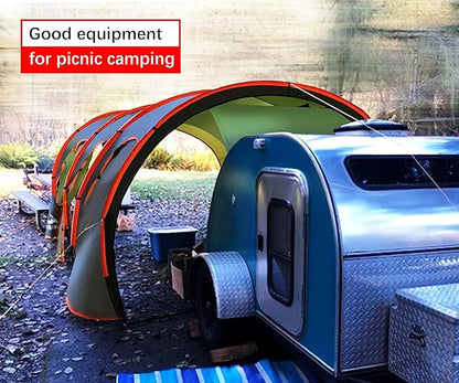 Car Canopy Tent Large Camping Shade for 8-10 Person Family Tent Picnic, BBQ, Friends Gathering Waterproof Windproof Lightweight Easy Setup 15 * 10 FT