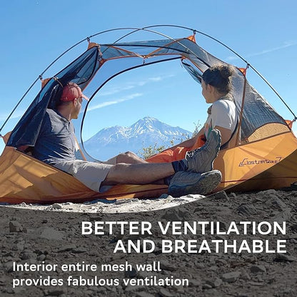 Clostnature Crux Lightweight Tent for Backpacking - 1/2/3/4 Person Ultralight Backpacking Tent, Waterproof Easy Setup Camping Tent, Hiking Tent for Outdoor, Hiking and Mountaineering