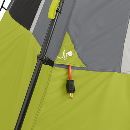 CORE Instant Cabin Tents | 6 Person / 9 Person / 10 Person / 12 Person Family Cabin Multi Room Pop Up Tents Car Camping | Included Storage Pockets for Camping Accessories