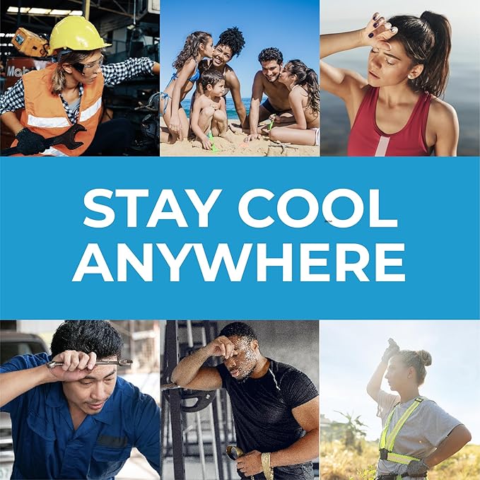 SHAKEitCOOL Original Cooling Towel – Be Cool in Style - Heat Relief, Soft, Lightweight, Sun Protection, Easy Clean - Perfect for Biking, Running, Yoga, Gym, Gardening - Watermelon