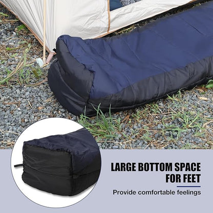 REDCAMP Cold Weather Mummy Sleeping Bag, Warm Flannel Cotton Sleeping Bag, 2 lbs/ 4 lbs Filling