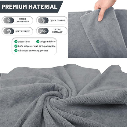 Rainleaf Microfiber Travel Towel Quick Dry Swimming Towel Ultra-Compact,Super Absorbent,Washcloths for Bathroom, Shower,Camping,Backpacking