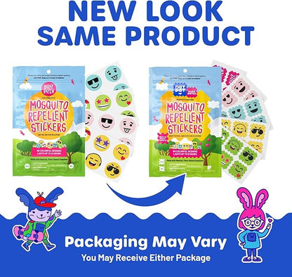 BuzzPatch Mosquito Patch Stickers for Kids (60 Pack) - All Natural, Plant Based Ingredients, Non-Toxic, DEET Free, Citronella Essential Oil Insect Patches, for Toddlers, Babies, Children (2)