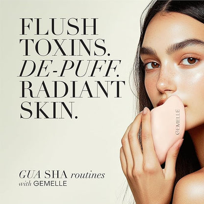 GEMELLE Lymphatic Gua Sha Face Oil | 6x Award Winner | Detox, Plump, Balance, Hydrate | High-Altitude Rosehip, Centella Asiatica & More! | Paraben-Free, Luxury Natural Skin Care 30ml