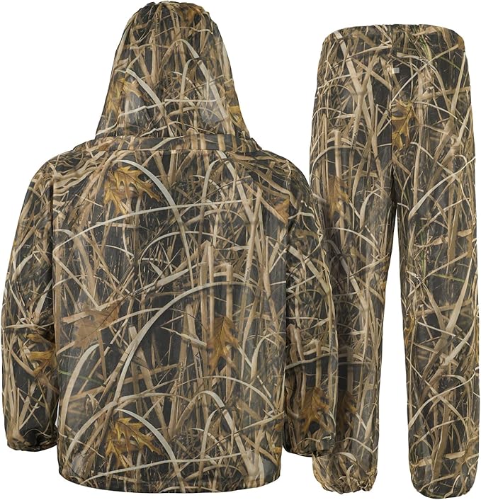 Mosquito Net Suit Camo Hunting Mesh Suit Bug Net Clothing with Hood Outdoor Protection No-See-Ums Garden Camping