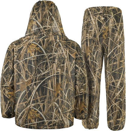 Mosquito Net Suit Camo Hunting Mesh Suit Bug Net Clothing with Hood Outdoor Protection No-See-Ums Garden Camping