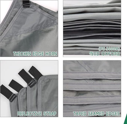 Camping Tarp Waterproof with Carry Bag for Under Tent, Ultralight Tent Footprint for Ground Camping Hiking (86" x 57")