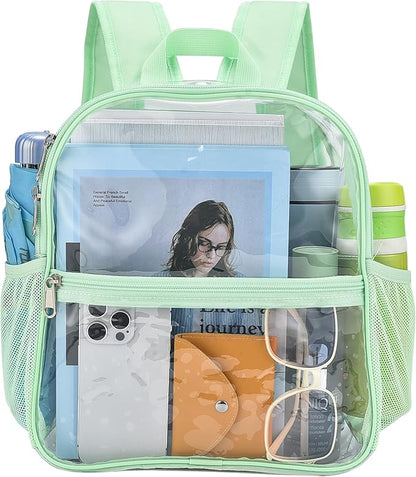 USPECLARE Clear Backpack for Stadium Approved 12×6×12, Water proof Clear Bag for Stadium Events and Concert Work Sport Event