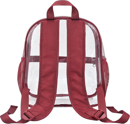 USPECLARE Clear Backpack for Stadium Approved 12×6×12, Water proof Clear Bag for Stadium Events and Concert Work Sport Event