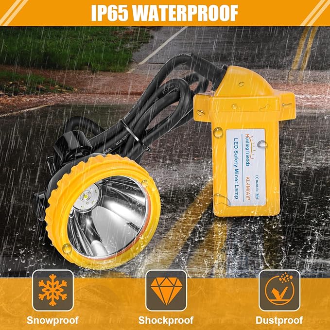 High Lumens Superbright LED Mining Light KL4M(A).Plus Miner Cap Lamp Waterproof Underground Headlamp Hard Hat Headlamp