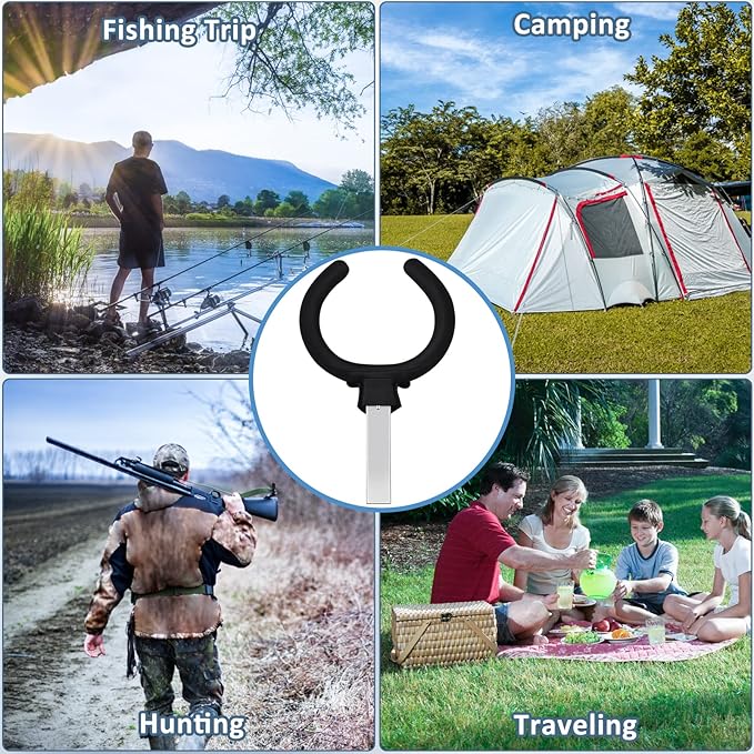 ZZM Portable Hitch Toilet Seat, Stainless Steel Emergency Toilet for 2-Inch Trailer Hitch Receiver,Convenient for Camping, Travel & Emergency