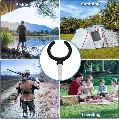ZZM Portable Hitch Toilet Seat, Stainless Steel Emergency Toilet for 2-Inch Trailer Hitch Receiver,Convenient for Camping, Travel & Emergency