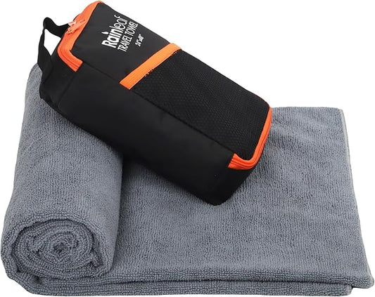 Rainleaf Microfiber Travel Towel Quick Dry Swimming Towel Ultra-Compact,Super Absorbent,Washcloths for Bathroom, Shower,Camping,Backpacking