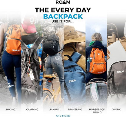 Roam 25L Hiking Daypack - Ultra Lightweight Packable Backpack - Durable, Water Resistant Folding Backpack for Travel, Camping